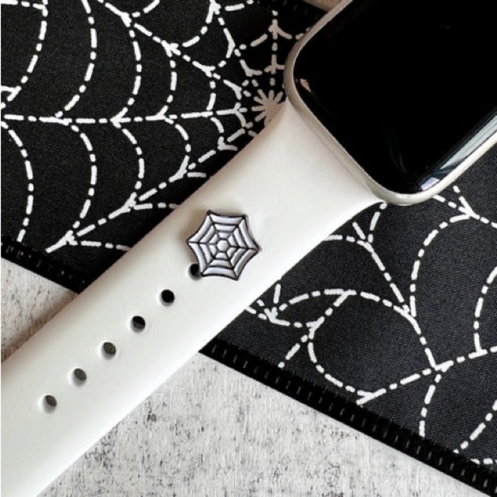 Halloween Cobweb Charm For Silicone/Leather Watch Band …